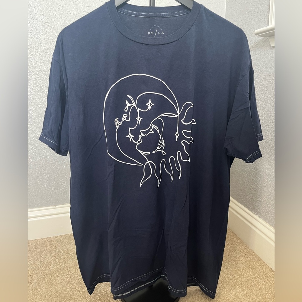 Oversized PacSun Navy Blue Graphic Tee